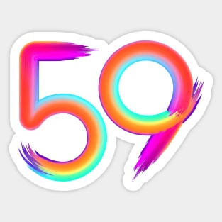 brushed 59 Sticker